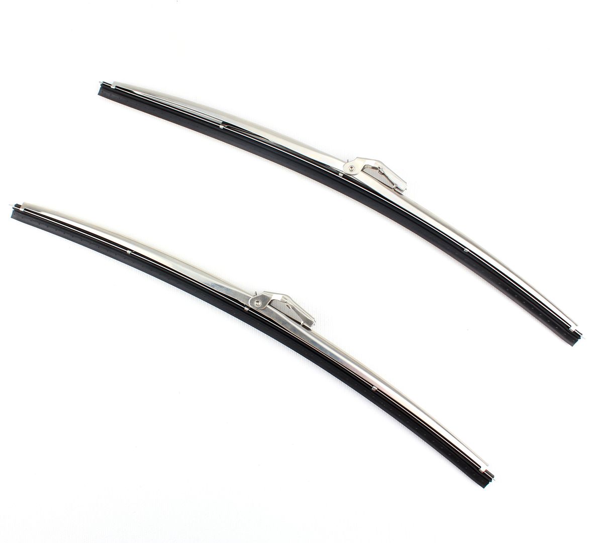 15" Stainless Steel Front Windshield Wiper Blades Style PAIR eBay
